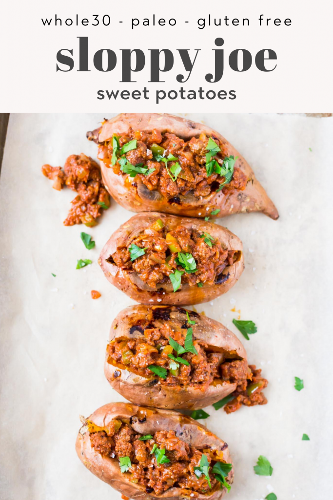 whole30 sloppy joe sweet potatoes