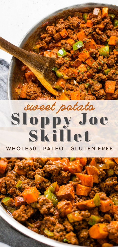 whole30 sweet potato sloppy joe skillet