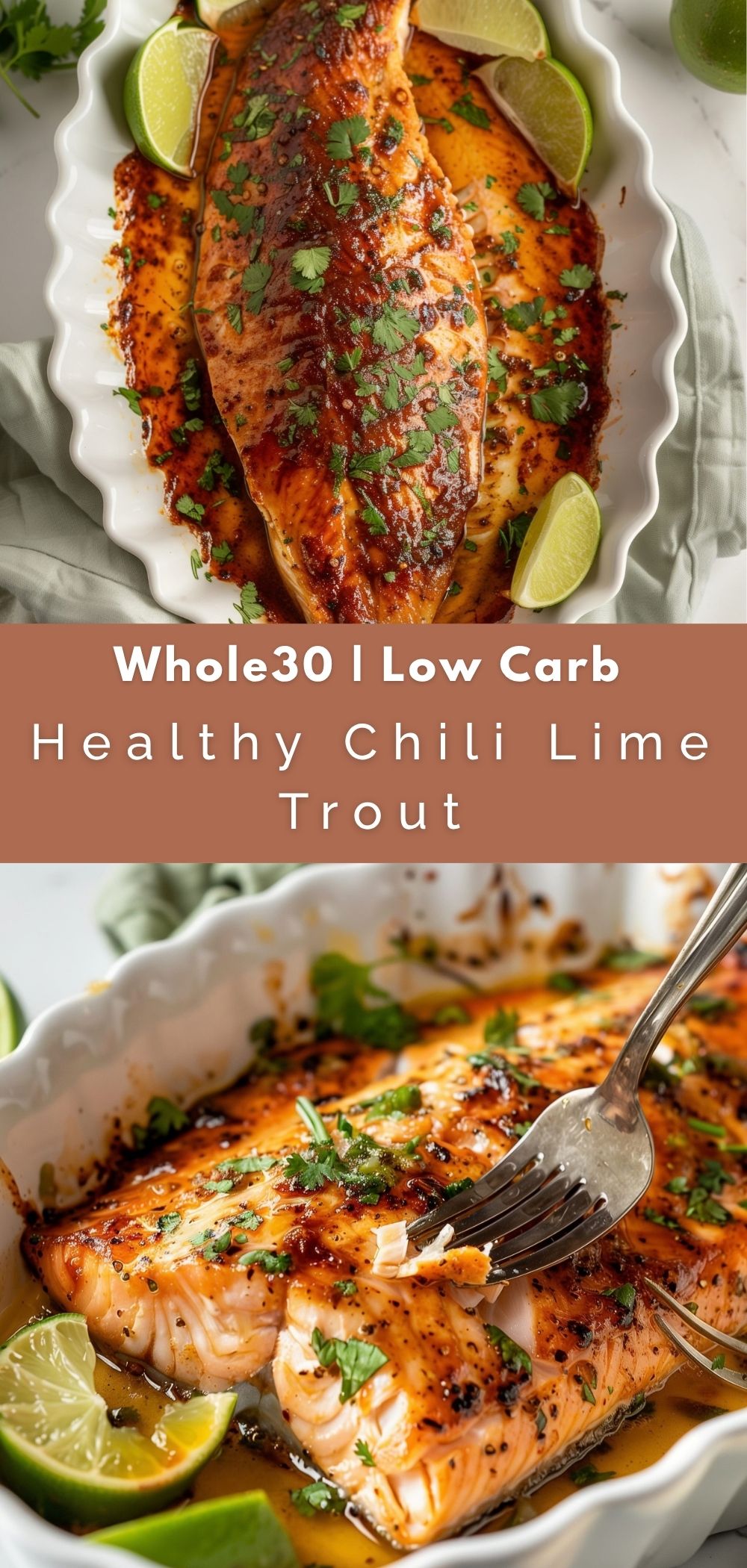 pinterest-ready image of a chili lime trout